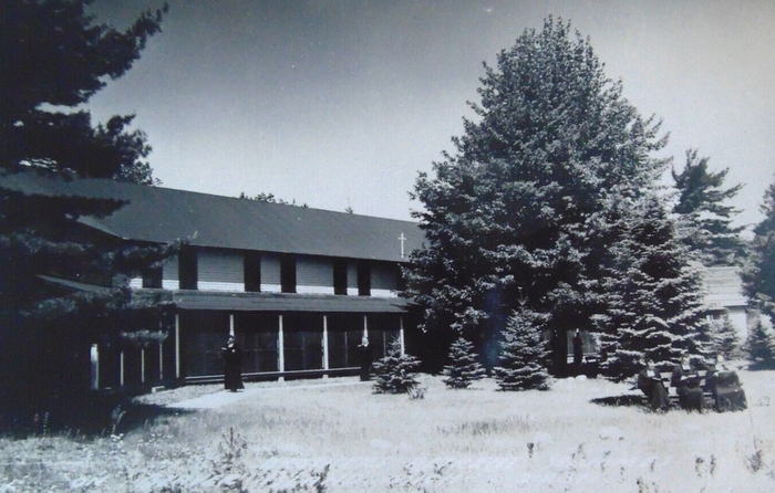 St. James (Beaver Island) - Old Postcard (newer photo)